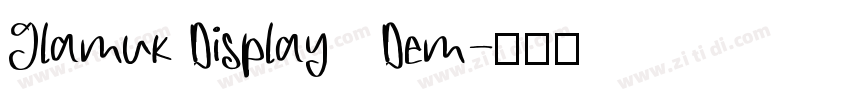 Glamuk Display   Dem字体转换